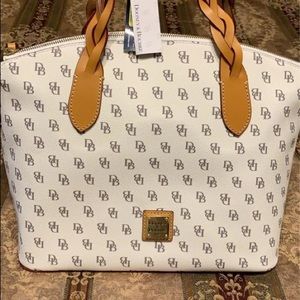Dooney and Bourke White and Brown bag